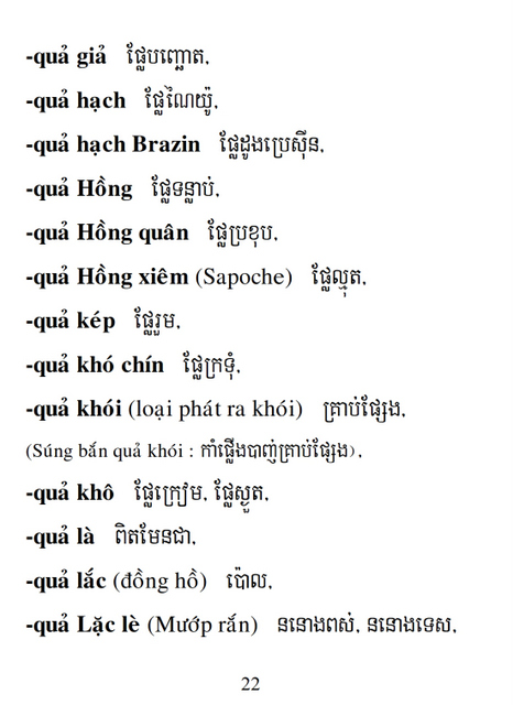 Từ điển Việt Khmer