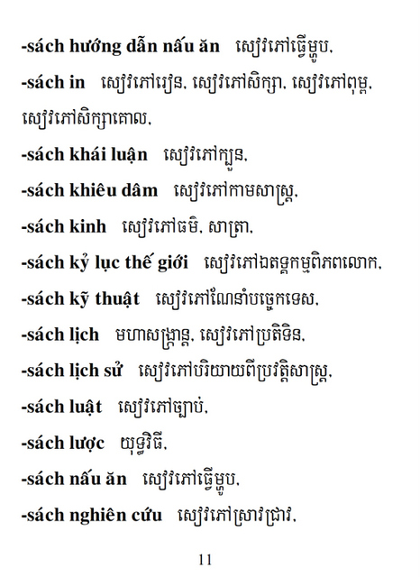 Từ điển Việt Khmer
