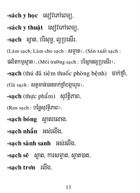 Từ điển Việt Khmer