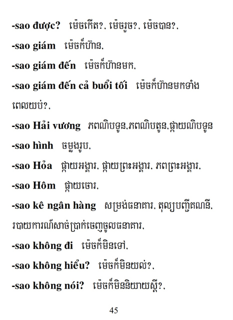 Từ điển Việt Khmer