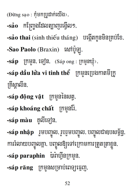Từ điển Việt Khmer