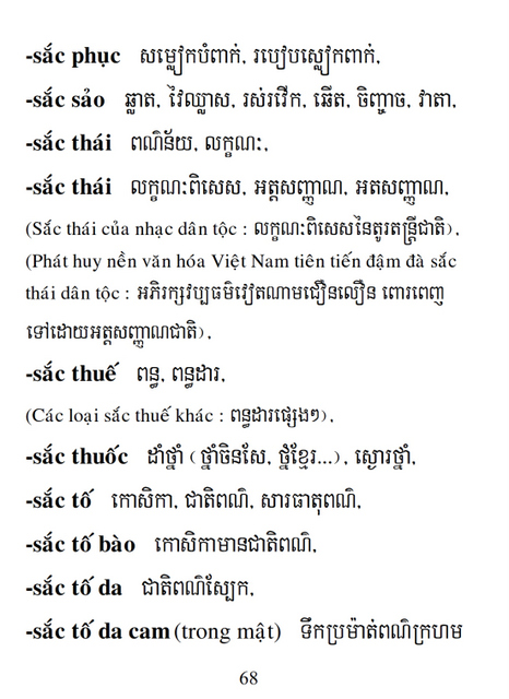 Từ điển Việt Khmer
