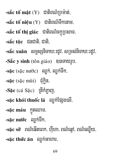 Từ điển Việt Khmer