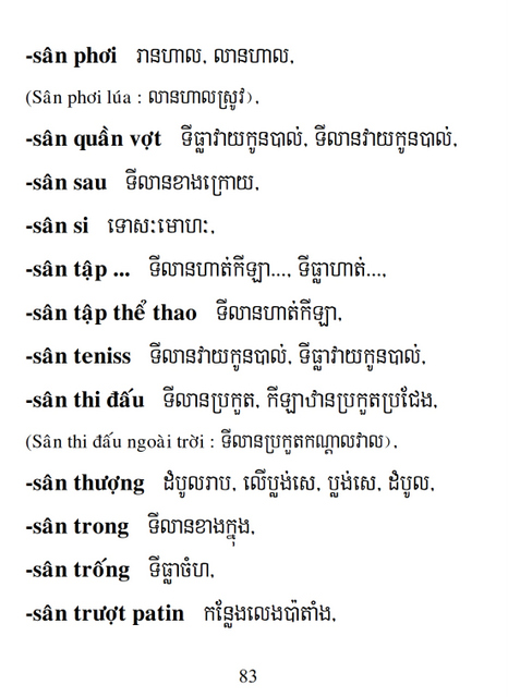 Từ điển Việt Khmer