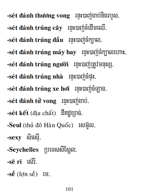 Từ điển Việt Khmer