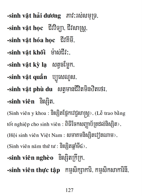 Từ điển Việt Khmer