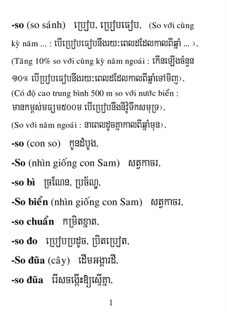 Từ điển Việt Khmer