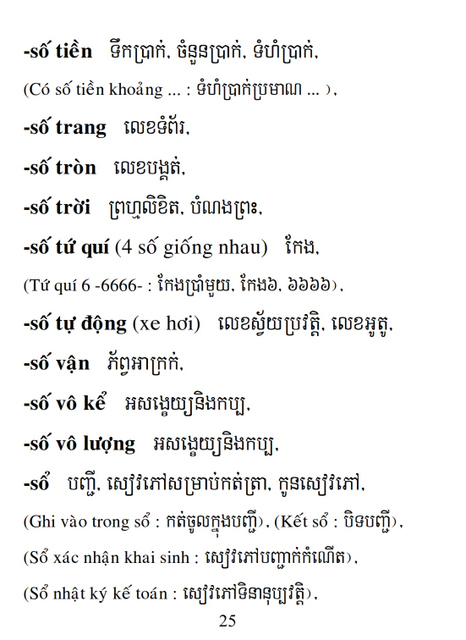 Từ điển Việt Khmer