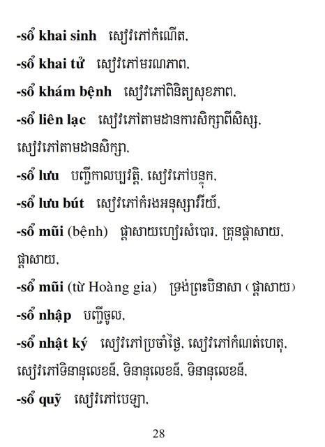 Từ điển Việt Khmer