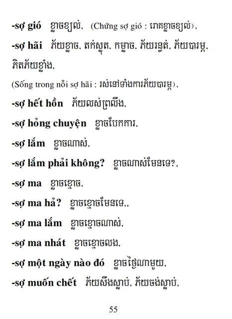 Từ điển Việt Khmer