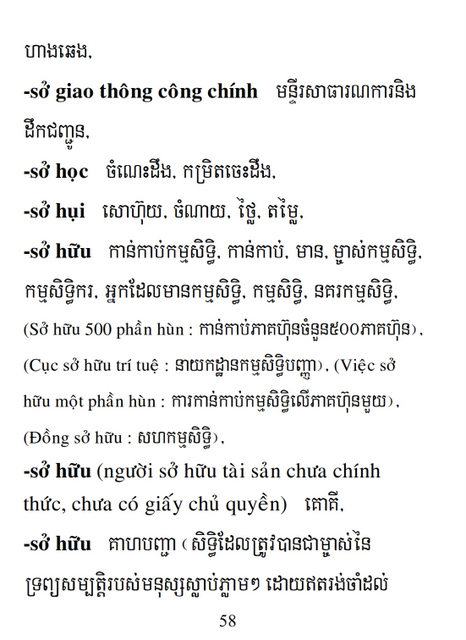 Từ điển Việt Khmer