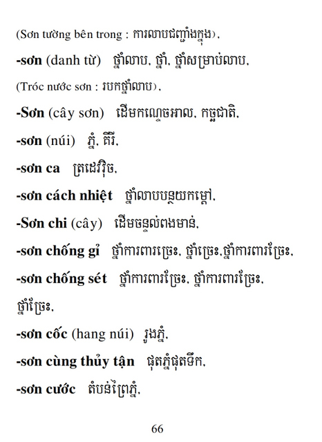 Từ điển Việt Khmer