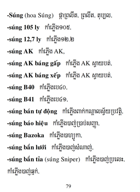 Từ điển Việt Khmer