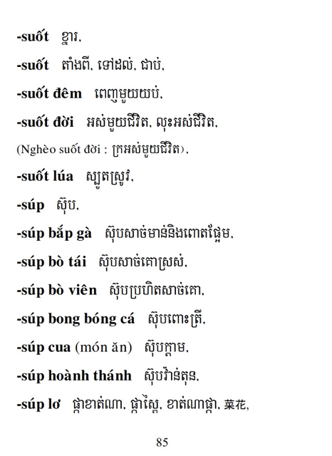 Từ điển Việt Khmer