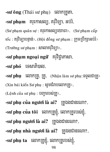 Từ điển Việt Khmer