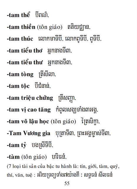 Từ điển Việt Khmer