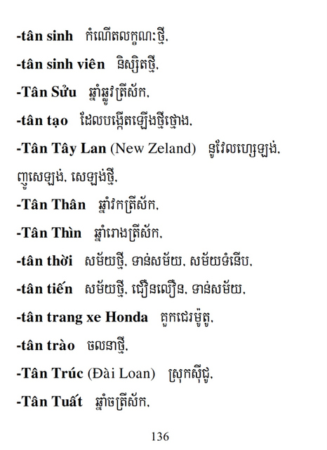 Từ điển Việt Khmer