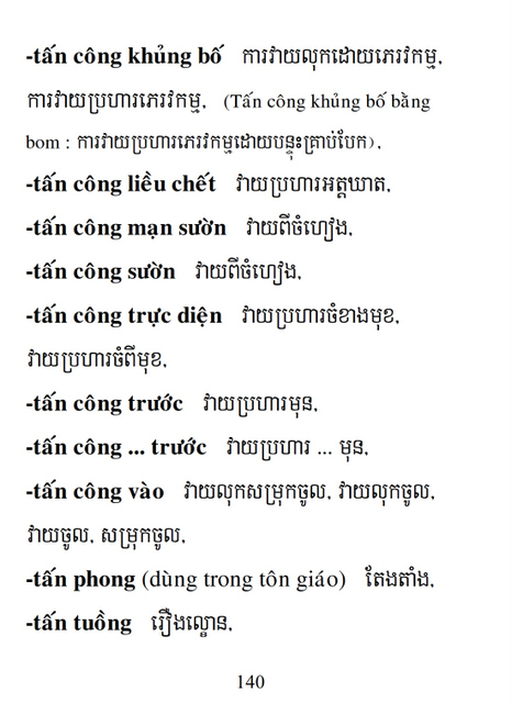 Từ điển Việt Khmer