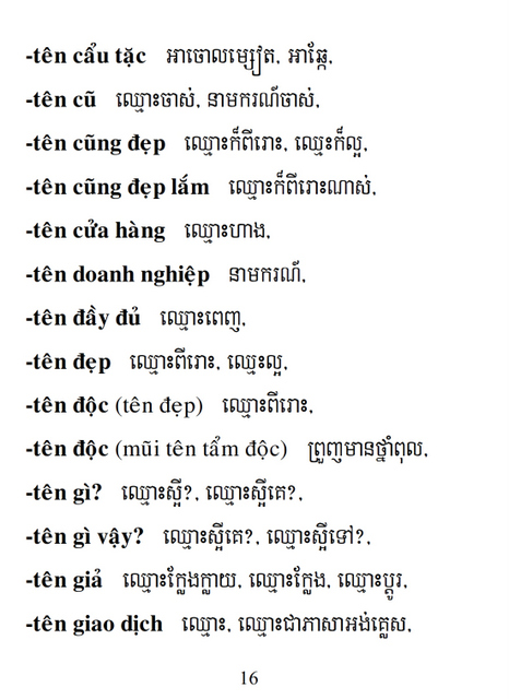 Từ điển Việt Khmer