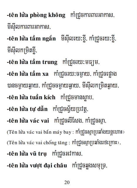 Từ điển Việt Khmer