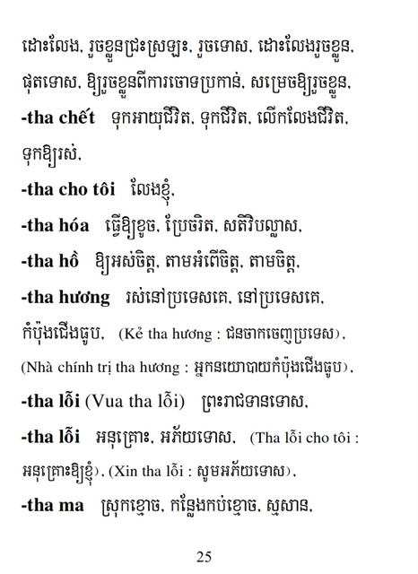 Từ điển Việt Khmer