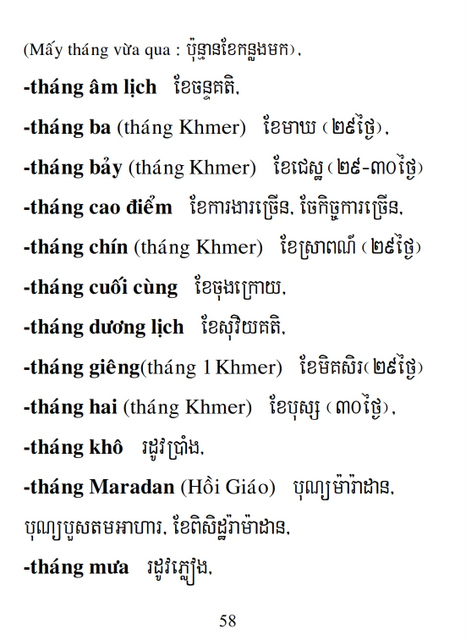 Từ điển Việt Khmer