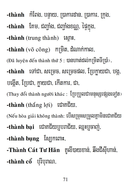 Từ điển Việt Khmer