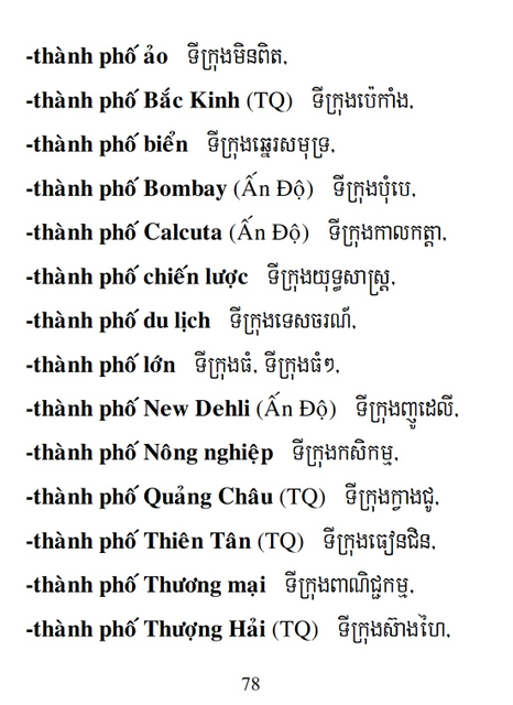 Từ điển Việt Khmer