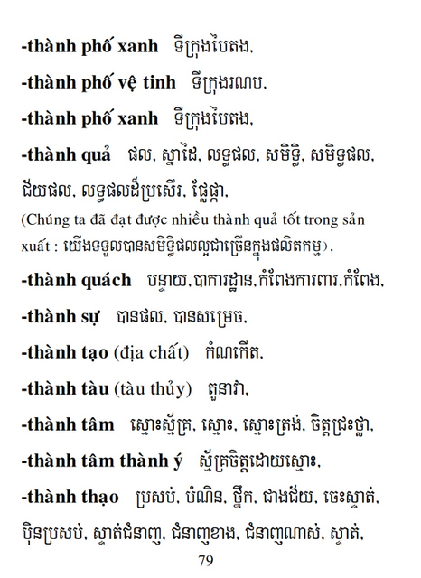 Từ điển Việt Khmer