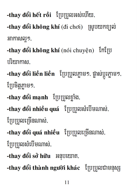 Từ điển Việt Khmer