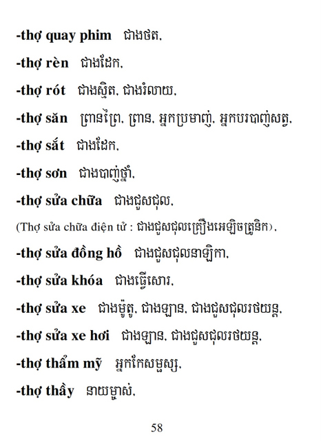 Từ điển Việt Khmer