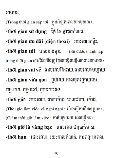 Từ điển Việt Khmer