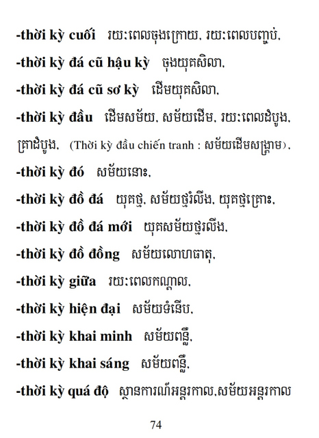 Từ điển Việt Khmer