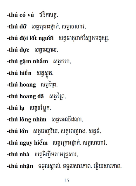 Từ điển Việt Khmer