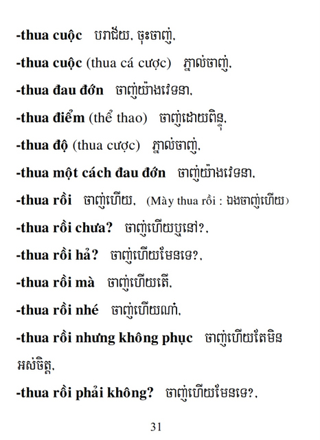 Từ điển Việt Khmer