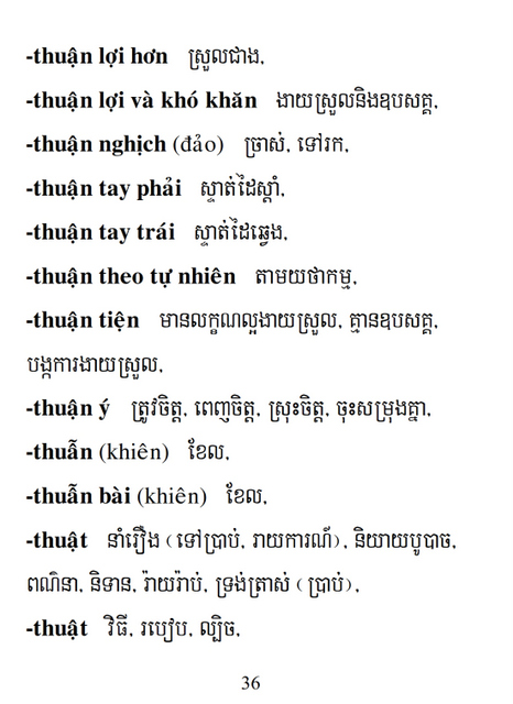 Từ điển Việt Khmer