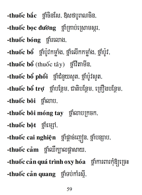 Từ điển Việt Khmer