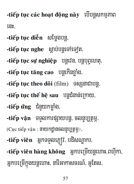 Từ điển Việt Khmer