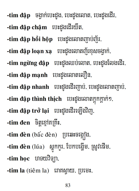 Từ điển Việt Khmer