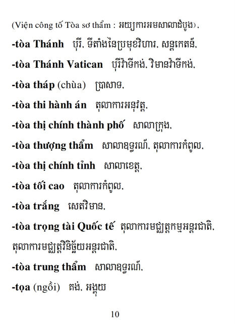 Từ điển Việt Khmer