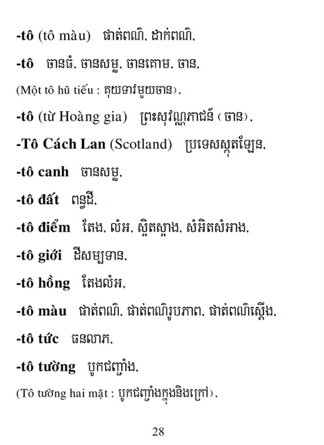 Từ điển Việt Khmer