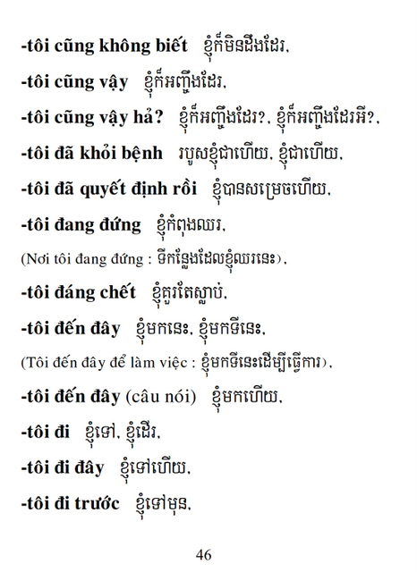 Từ điển Việt Khmer