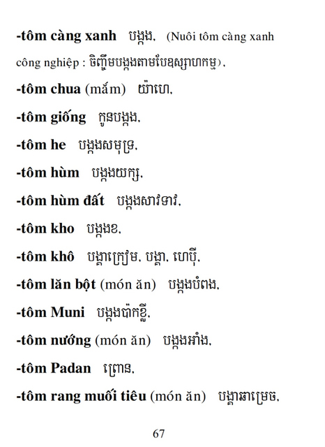 Từ điển Việt Khmer