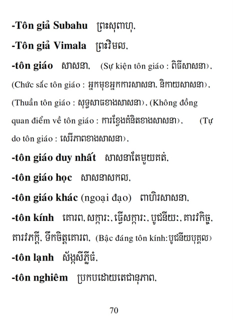 Từ điển Việt Khmer