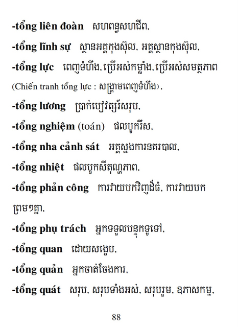 Từ điển Việt Khmer