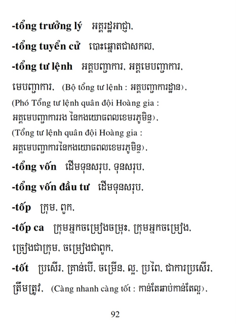 Từ điển Việt Khmer