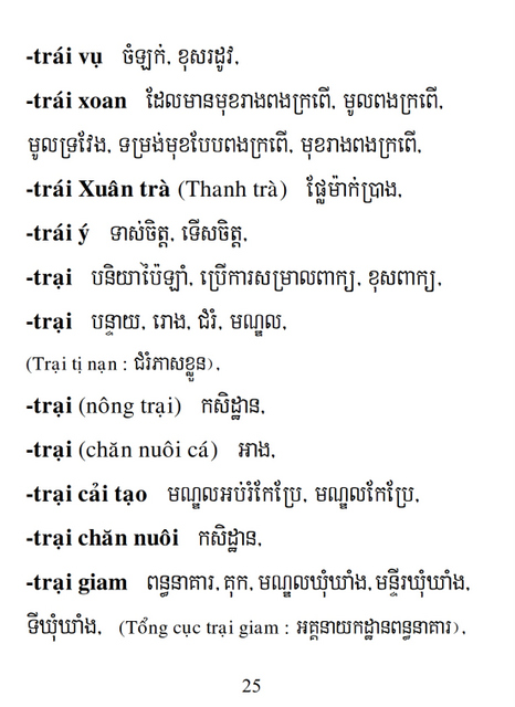 Từ điển Việt Khmer