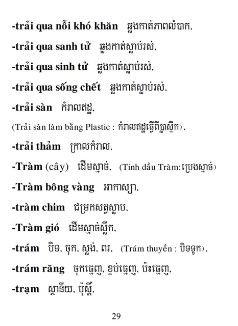 Từ điển Việt Khmer