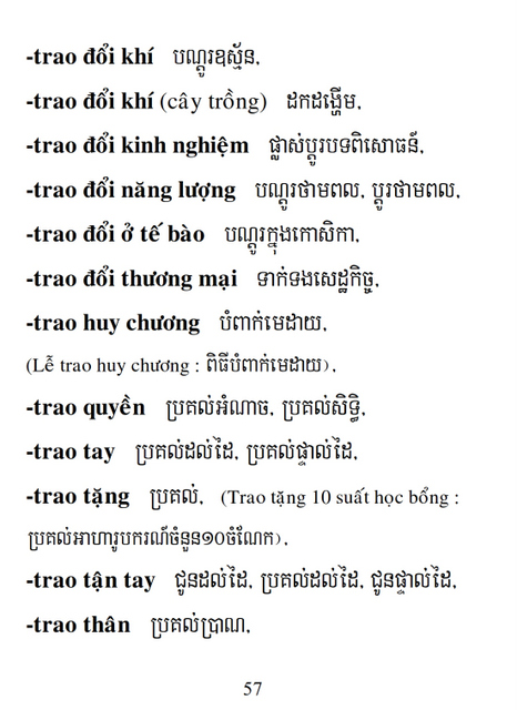 Từ điển Việt Khmer