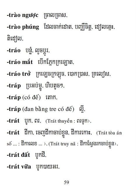 Từ điển Việt Khmer